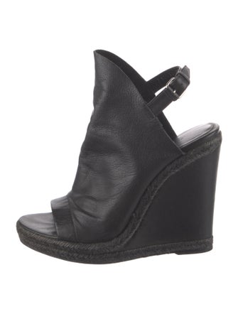 Balenciaga Leather Slingback Sandals