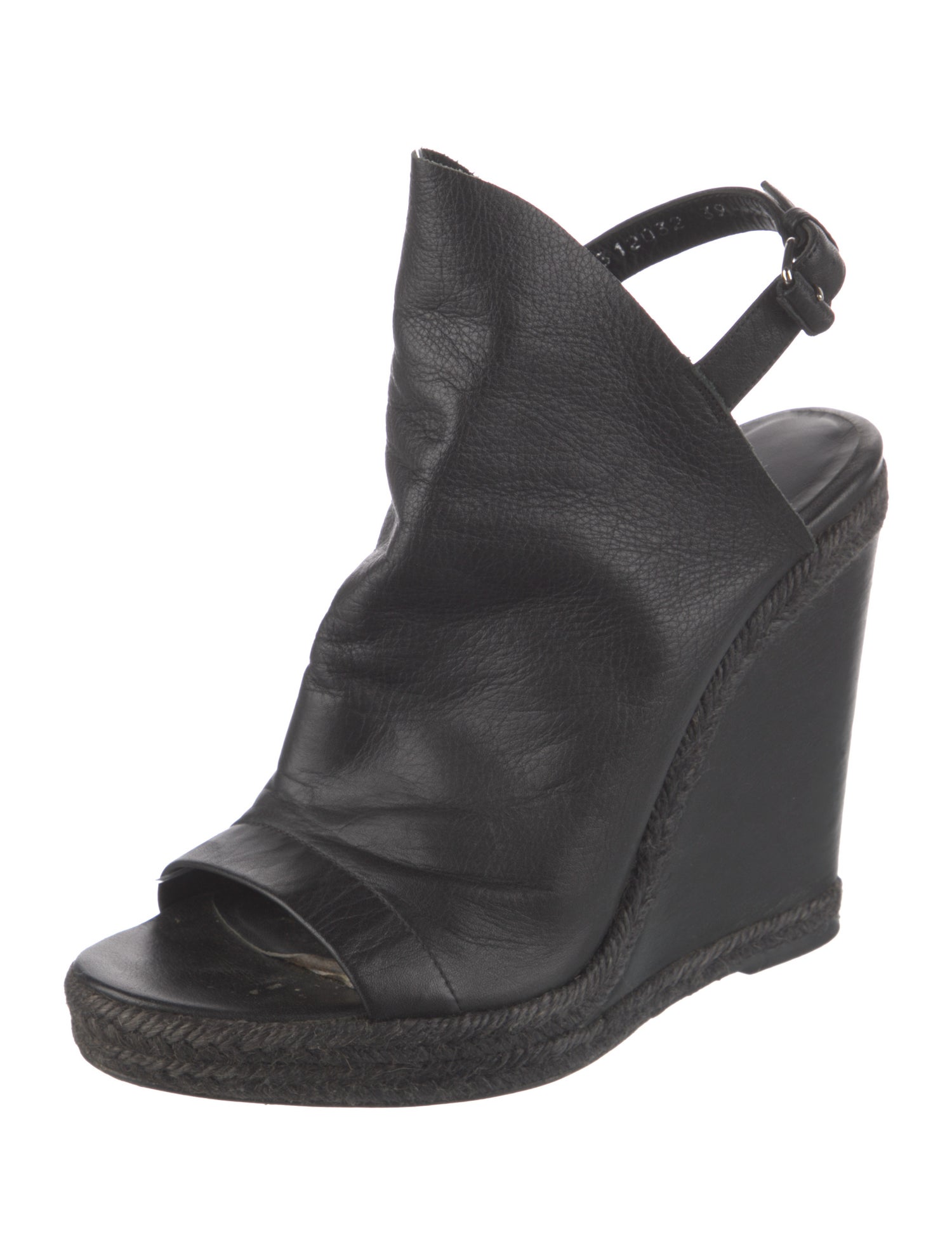 Balenciaga Leather Slingback Sandals