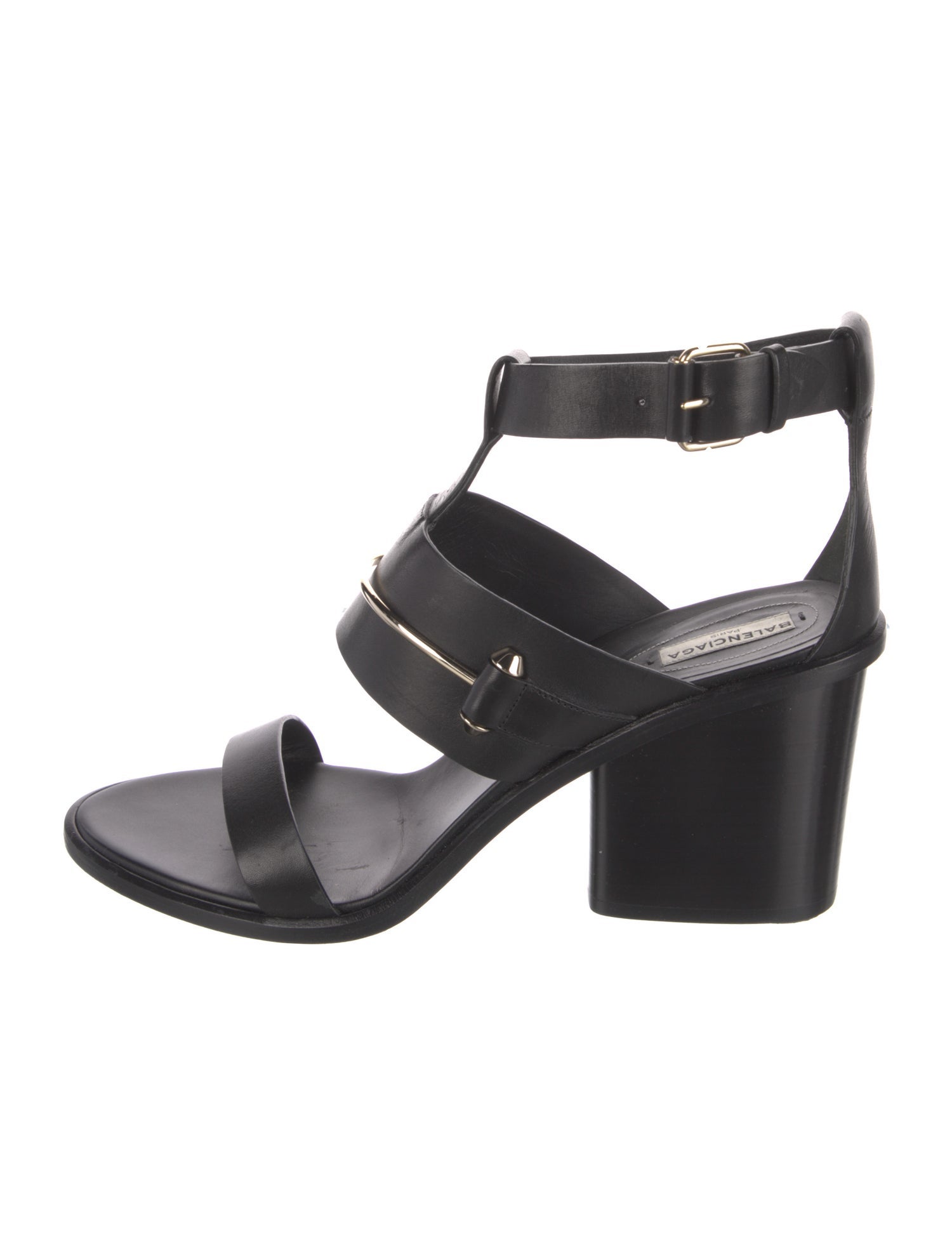 Balenciaga Leather Gladiator Sandals