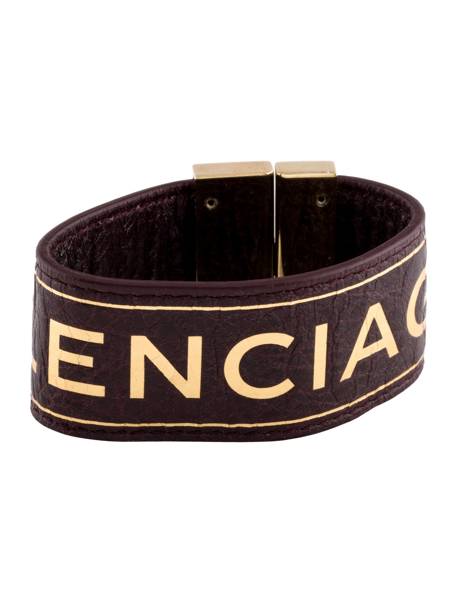 Balenciaga Leather Wrap Bracelet