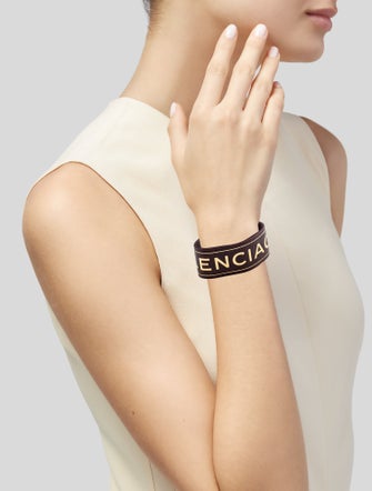 Balenciaga Leather Wrap Bracelet