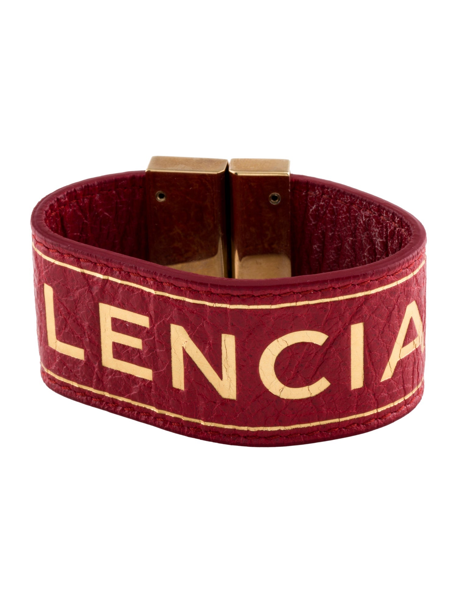 Balenciaga Leather Wrap Bracelet