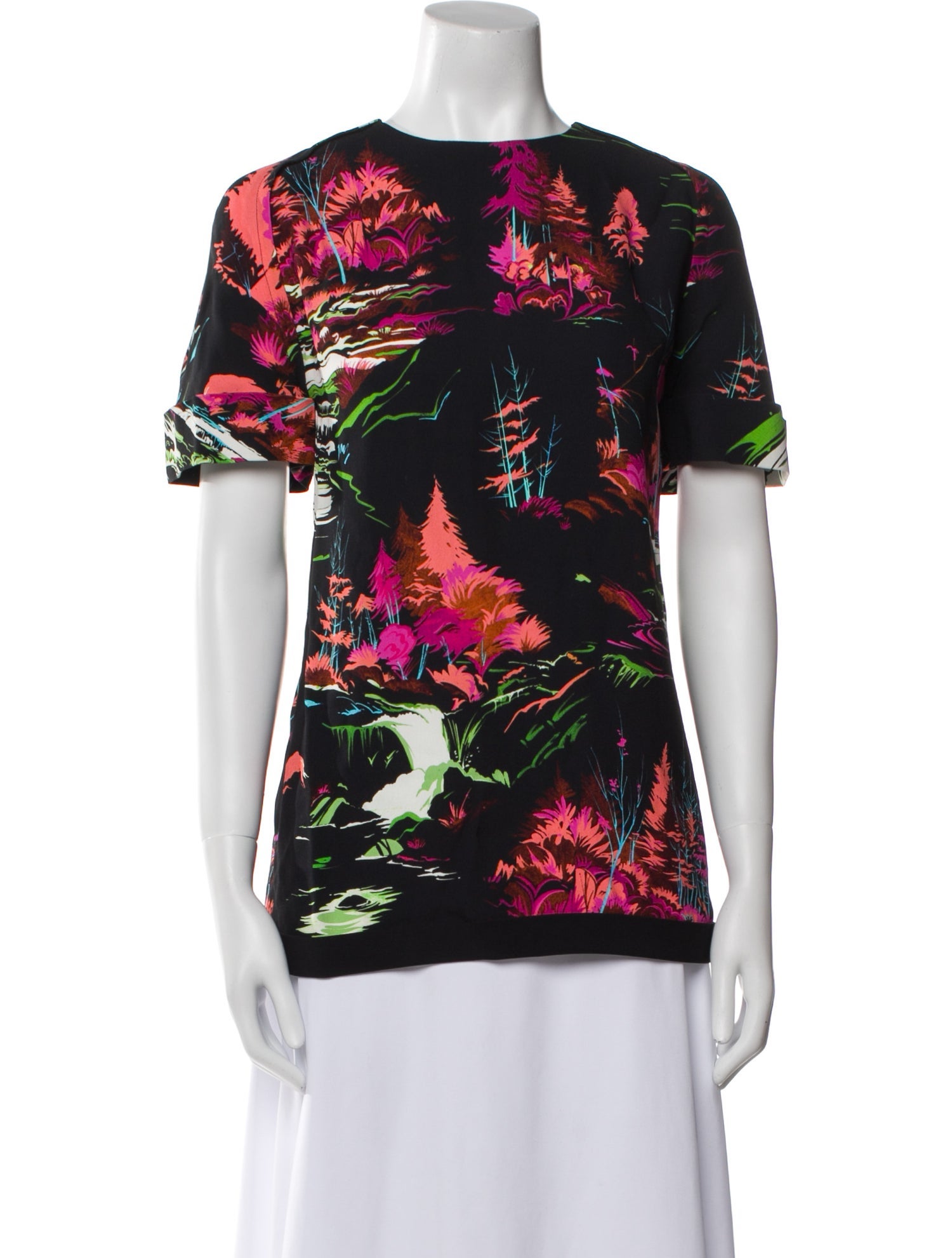 Balenciaga 2014 Floral Print T-Shirt