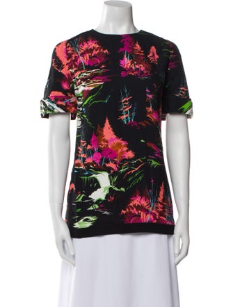 Balenciaga 2014 Floral Print T-Shirt