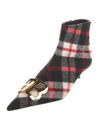 Balenciaga Wool Printed Boots