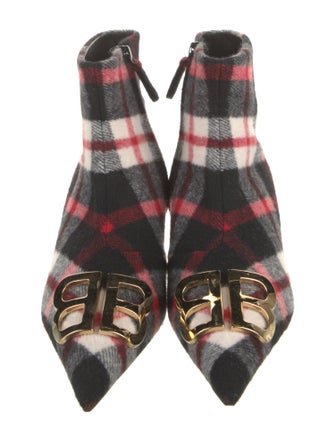 Balenciaga Wool Printed Boots