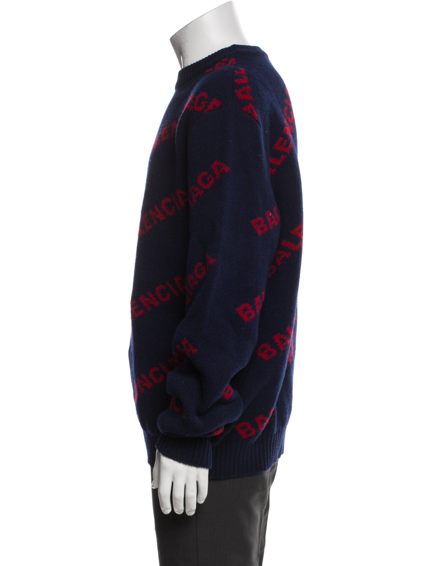 Balenciaga 2018 X All-Over Logo Pullover