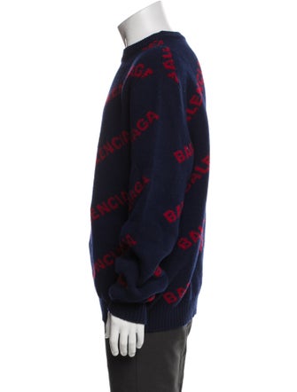 Balenciaga 2018 X All-Over Logo Pullover