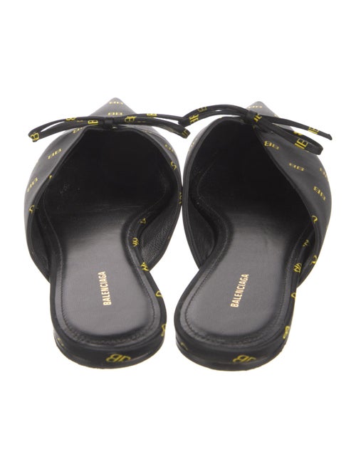 Balenciaga Printed Bow Accents Mules