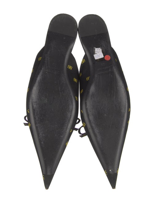 Balenciaga Printed Bow Accents Mules