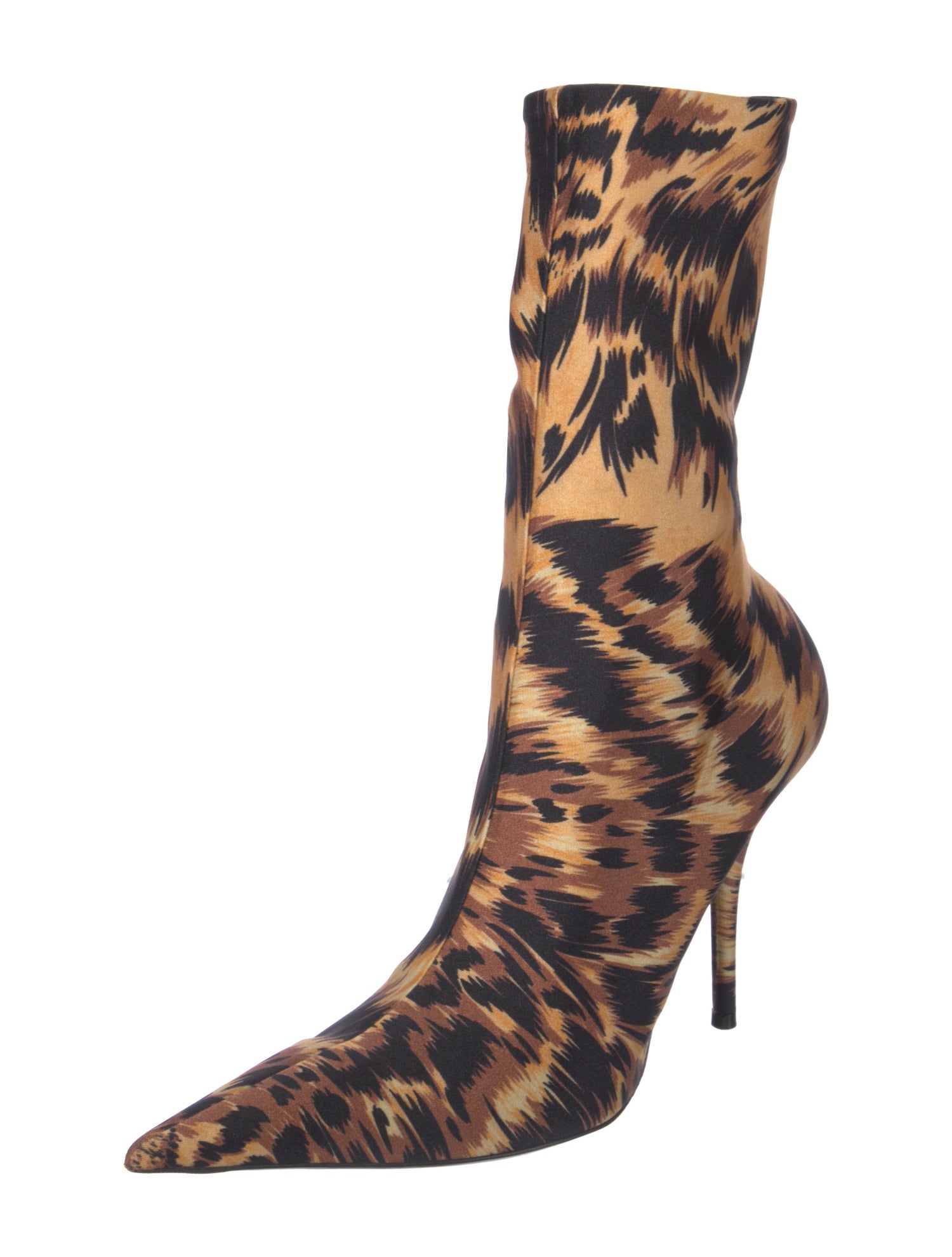 Balenciaga Animal Print Sock Boots