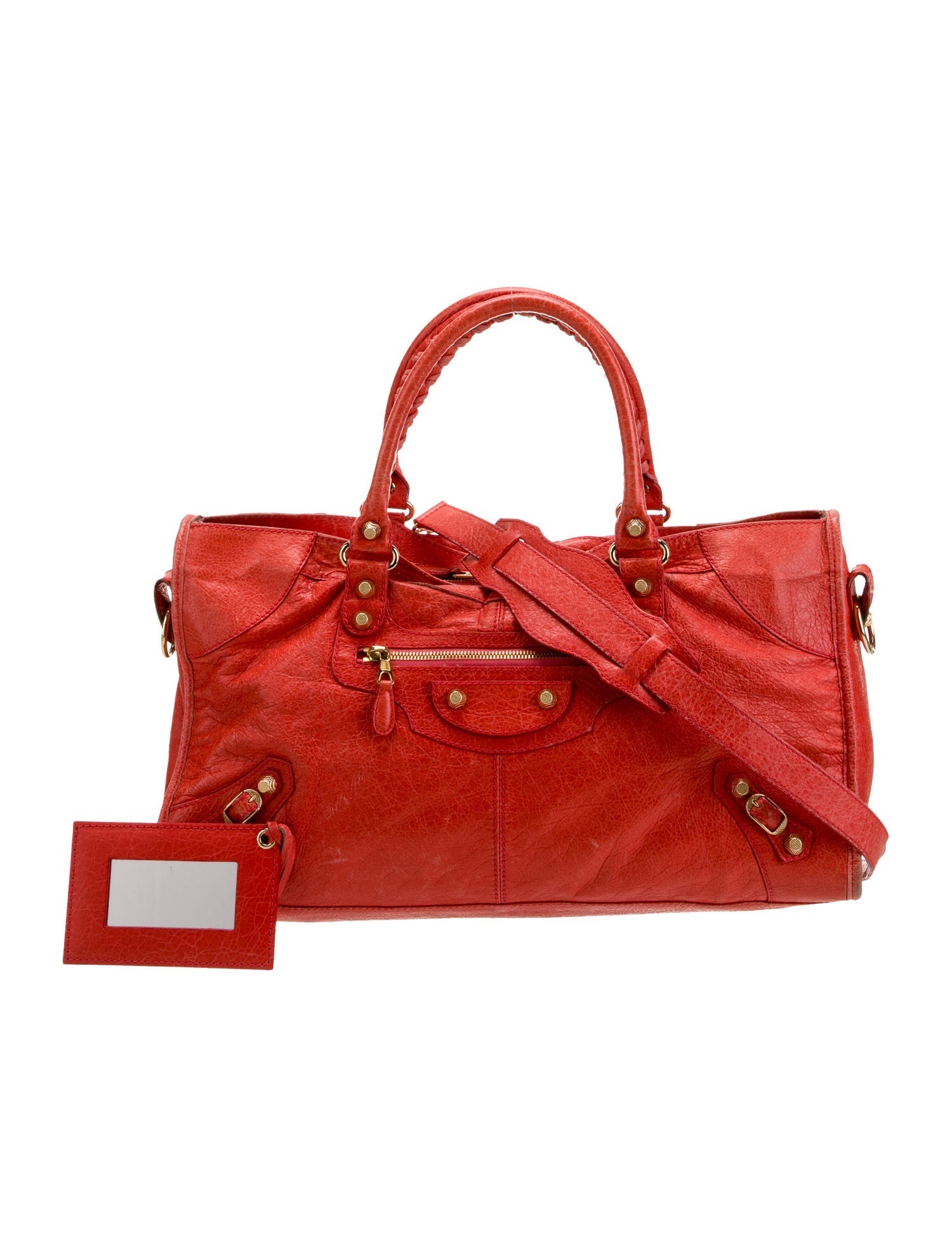 Balenciaga Leather Motocross Giant 12 Part Time Bag