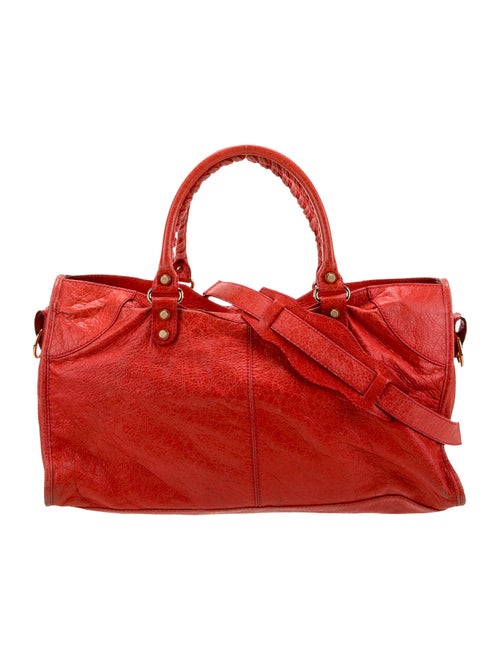 Balenciaga Leather Motocross Giant 12 Part Time Bag