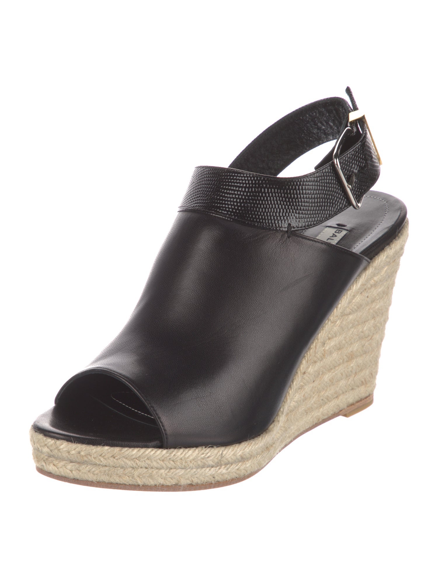 Balenciaga Leather Espadrilles