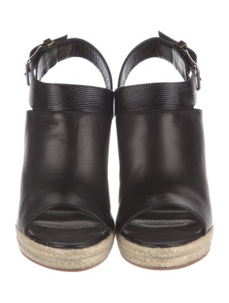 Balenciaga Leather Espadrilles