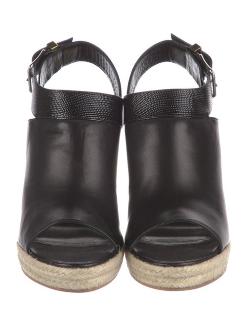 Balenciaga Leather Espadrilles