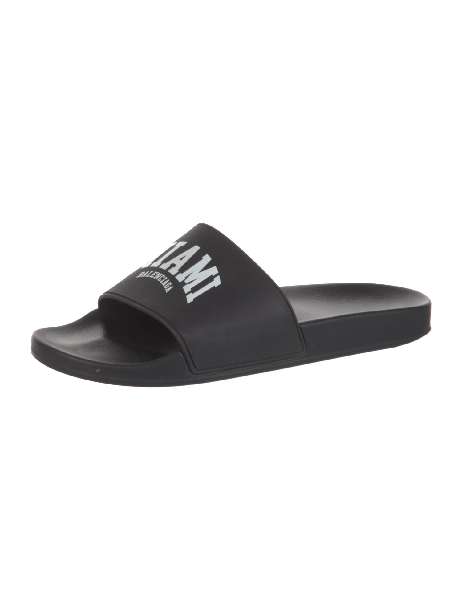 Balenciaga Rubber Graphic Print Slides