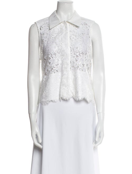 Balenciaga 2012 Lace Pattern Crop Top