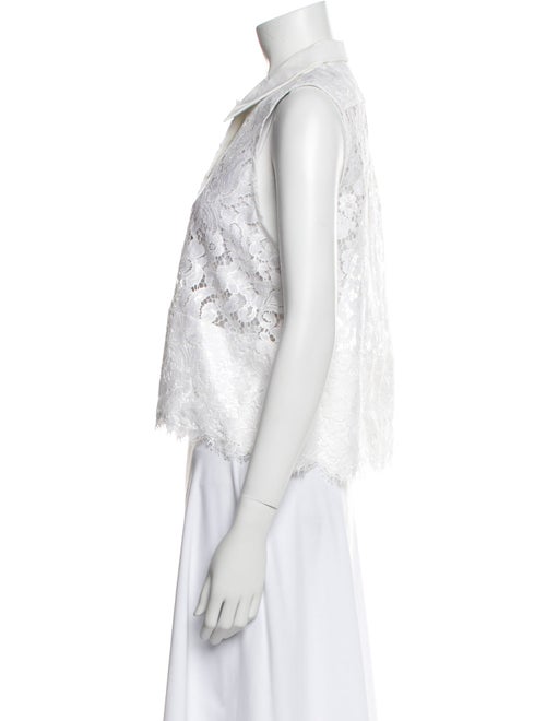 Balenciaga 2012 Lace Pattern Crop Top