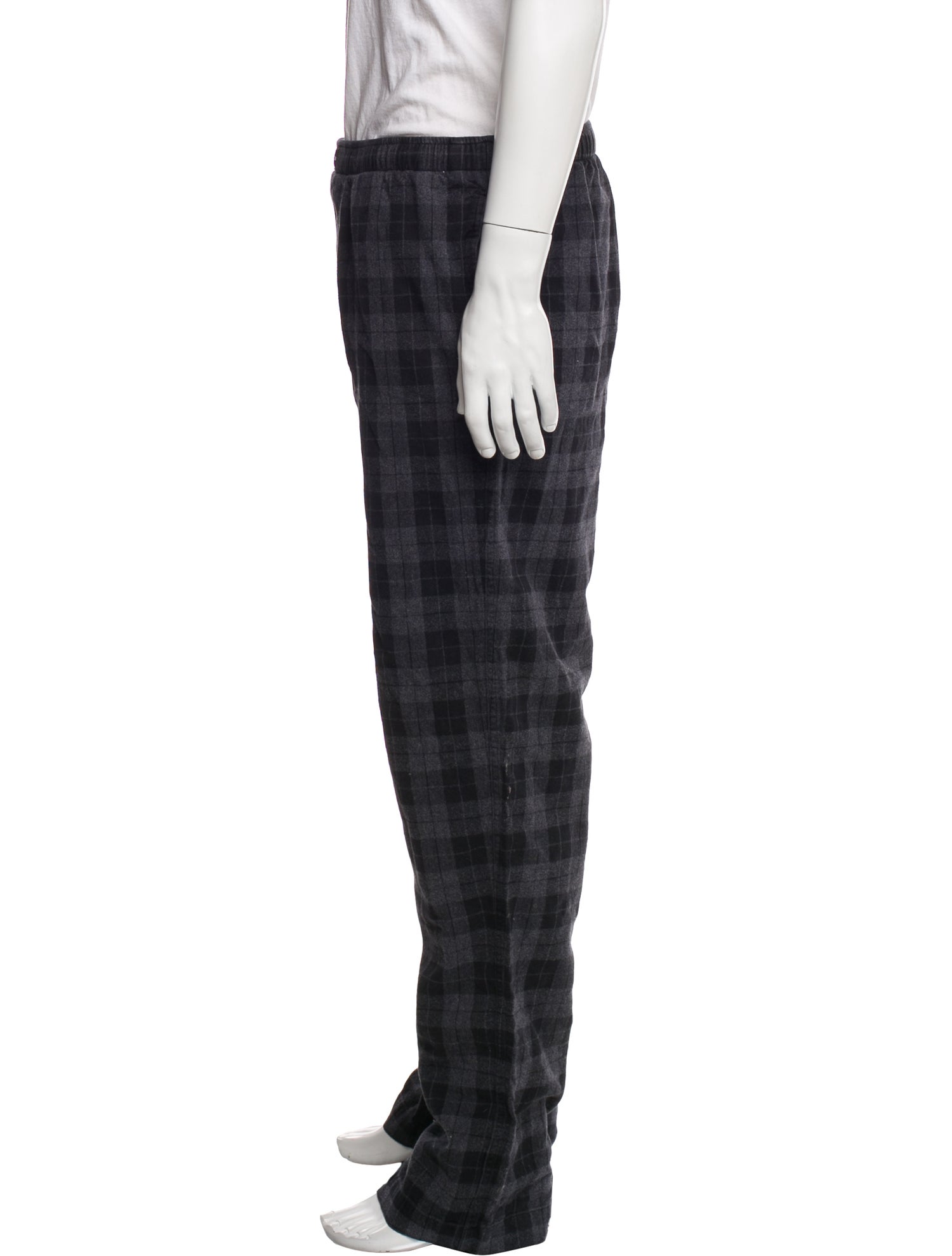 Balenciaga 2019 Plaid Print Pajama Bottoms