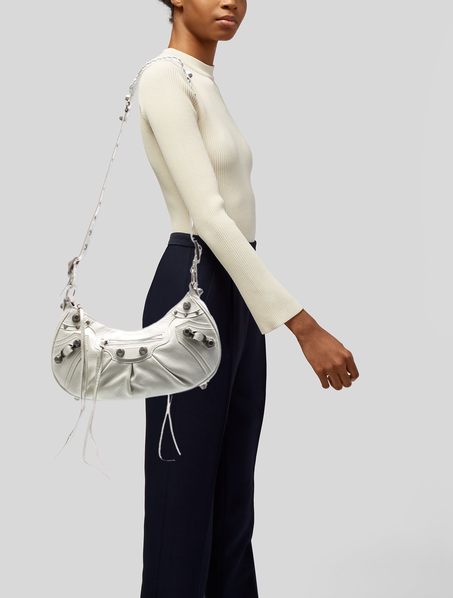 Balenciaga Leather Shoulder Bag 2024