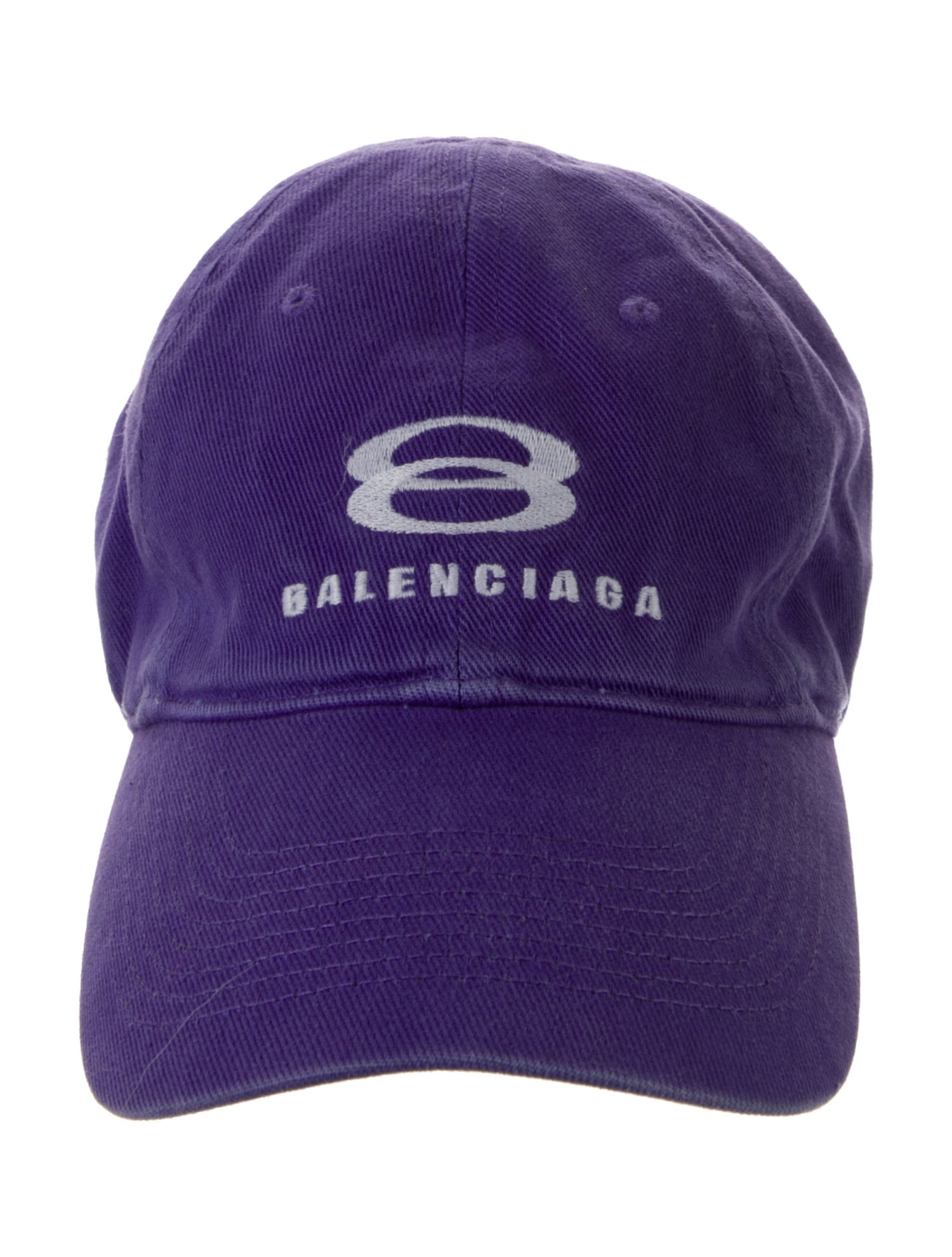 Balenciaga Purple Embroidered Cap Size S