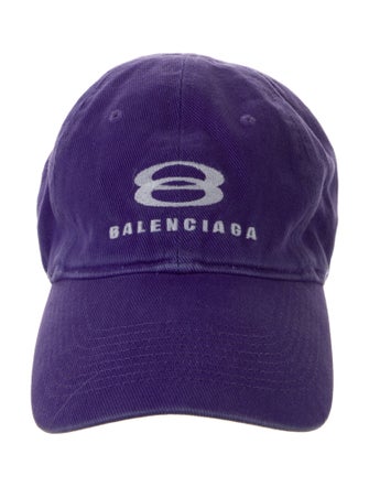 Balenciaga Purple Embroidered Cap Size S