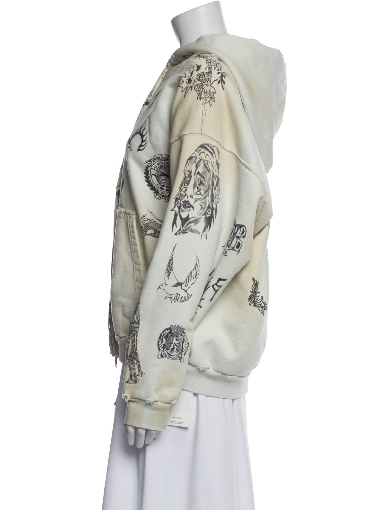 Balenciaga 2023 Graphic Print Hoodie