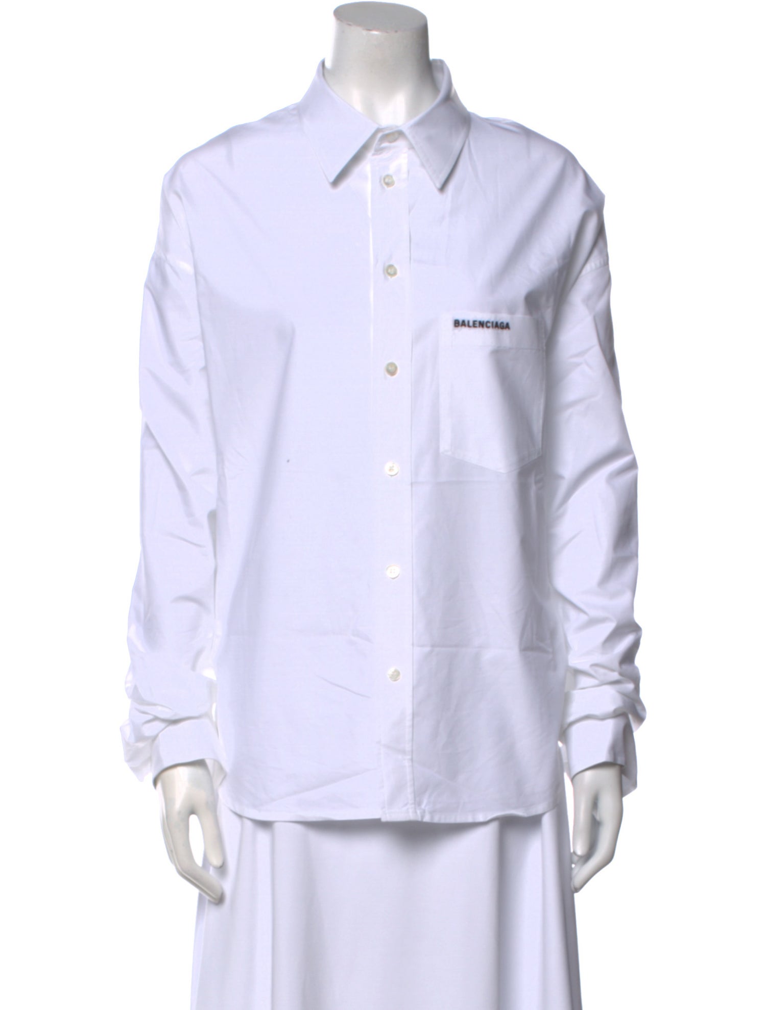 Balenciaga 2024 Long Sleeve Button-Up Top