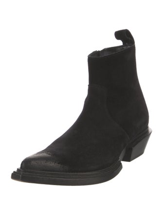 Balenciaga Suede Western Boots