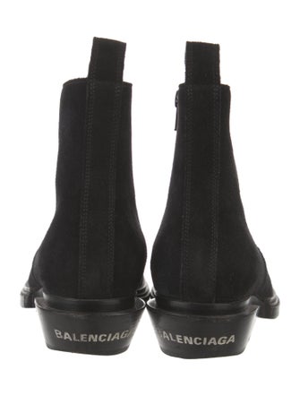 Balenciaga Suede Western Boots