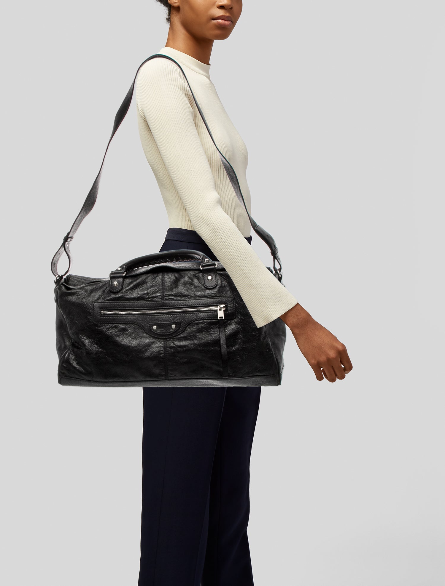 Balenciaga Leather Motocross Classic City