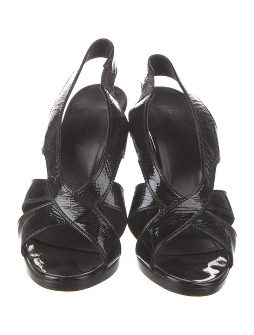 Balenciaga Patent Leather Slingback Pumps