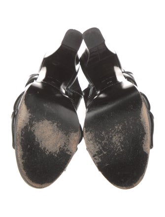 Balenciaga Patent Leather Slingback Pumps