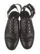 Balenciaga Leather Studded Accents Slingback Flats