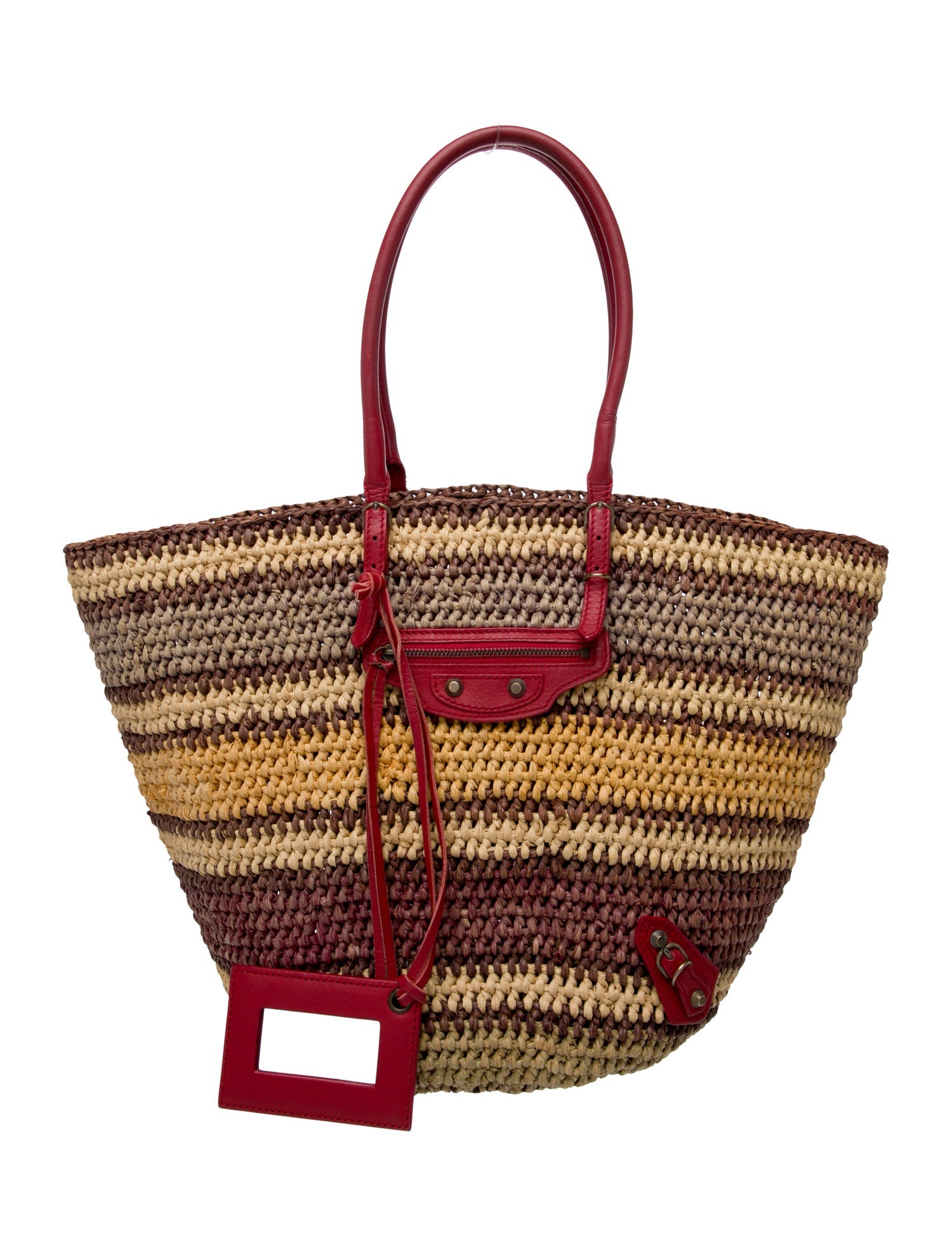 Balenciaga Raffia Panier