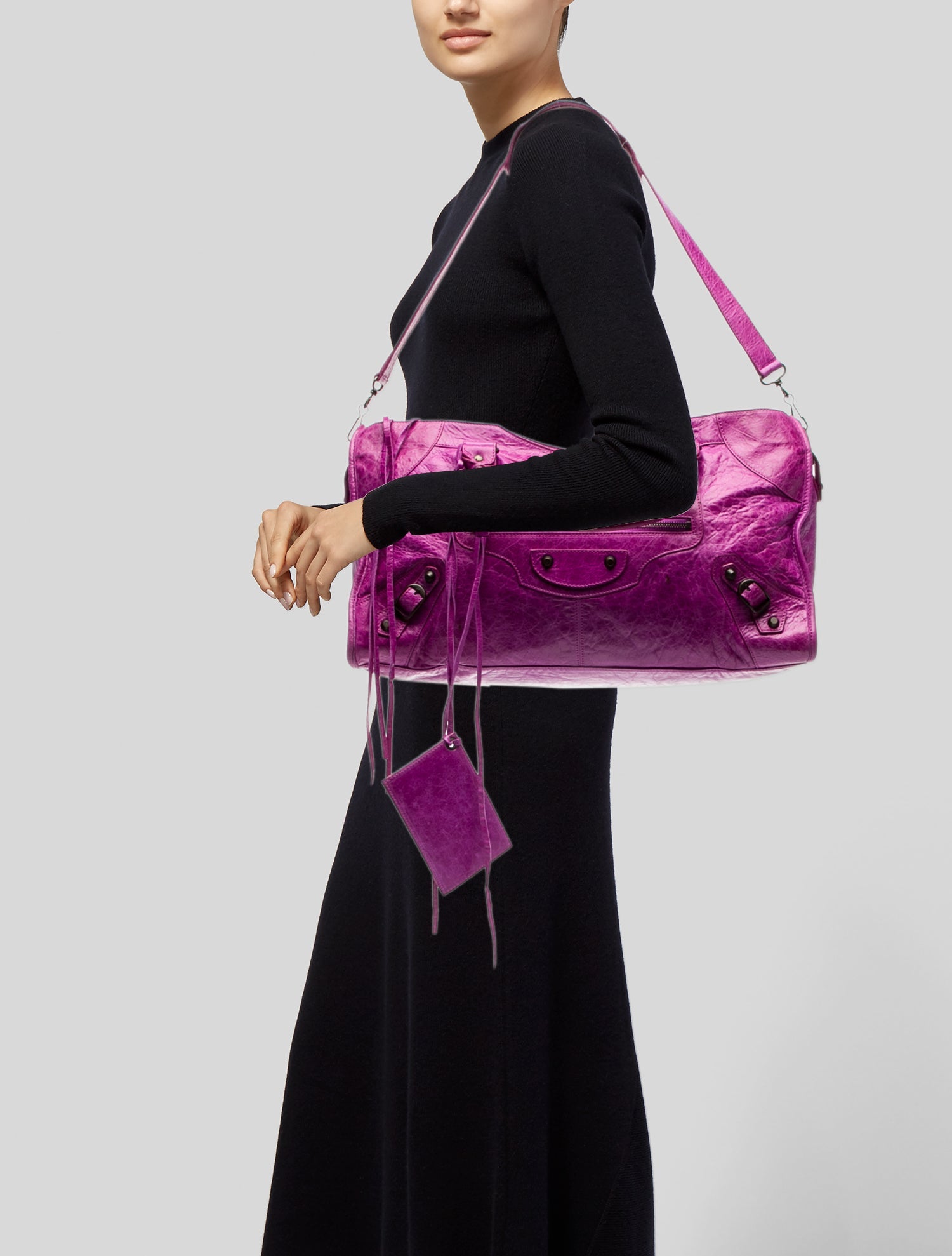 Balenciaga Leather Motocross Classic City