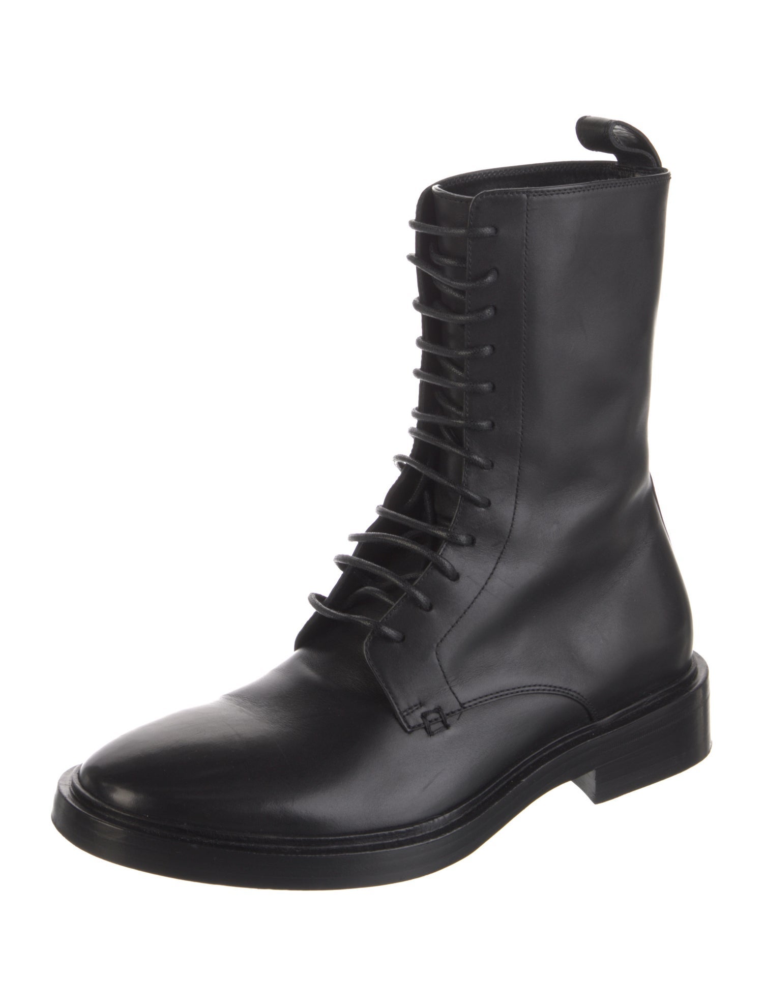Balenciaga Leather Combat Boots