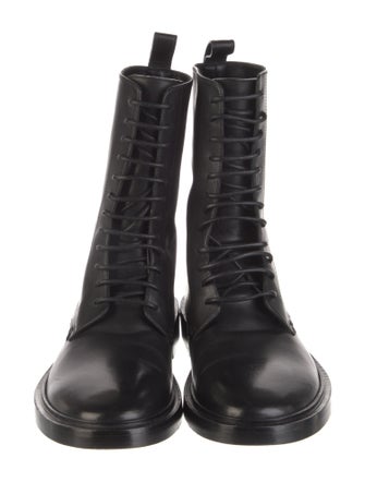 Balenciaga Leather Combat Boots