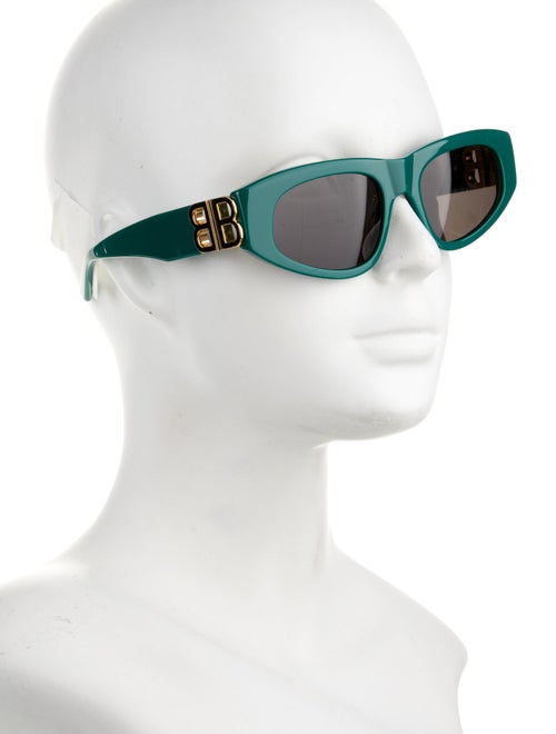 Balenciaga Signature Logo Square Sunglasses