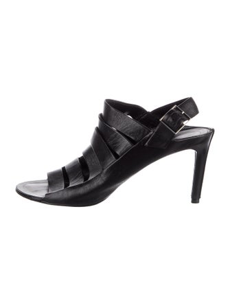 Balenciaga Leather Slingback Sandals