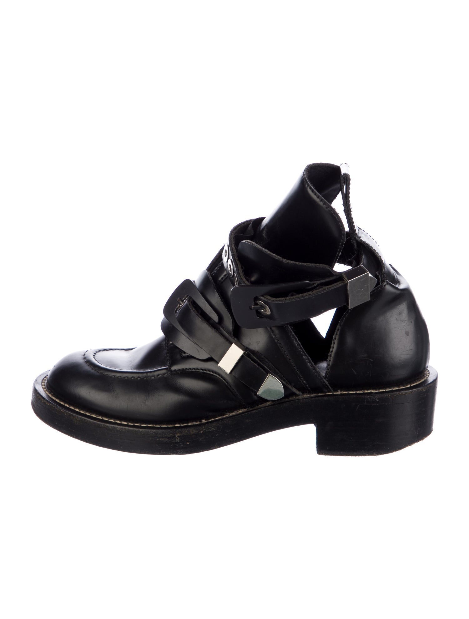 Balenciaga Vintage Leather Combat Boots