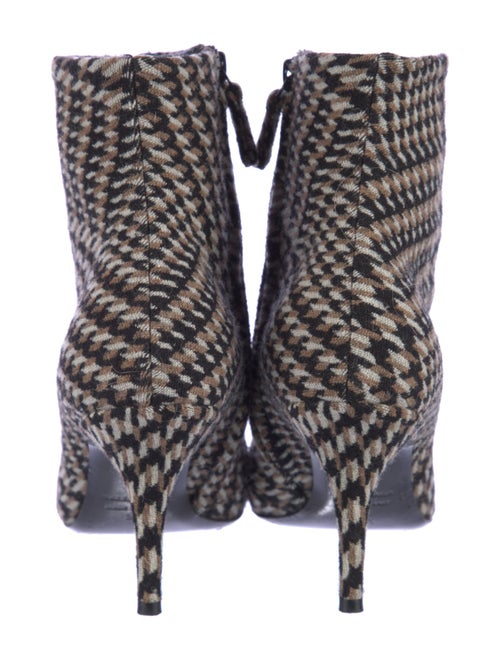 Balenciaga Wool Plaid Print Sock Boots