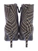 Balenciaga Wool Plaid Print Sock Boots