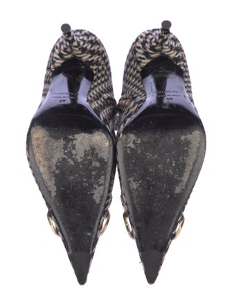 Balenciaga Wool Plaid Print Sock Boots