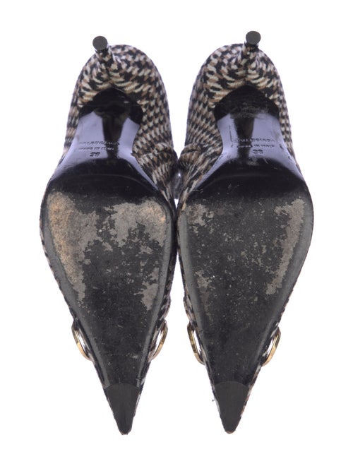 Balenciaga Wool Plaid Print Sock Boots