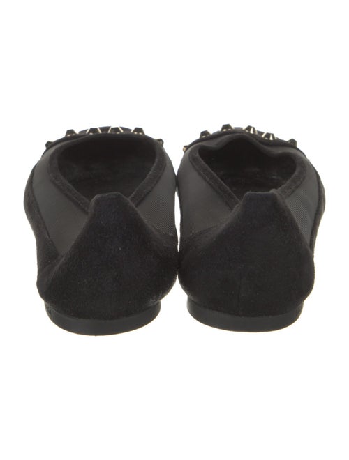Balenciaga Suede Studded Accents Ballet Flats