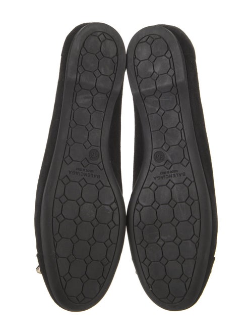 Balenciaga Suede Studded Accents Ballet Flats