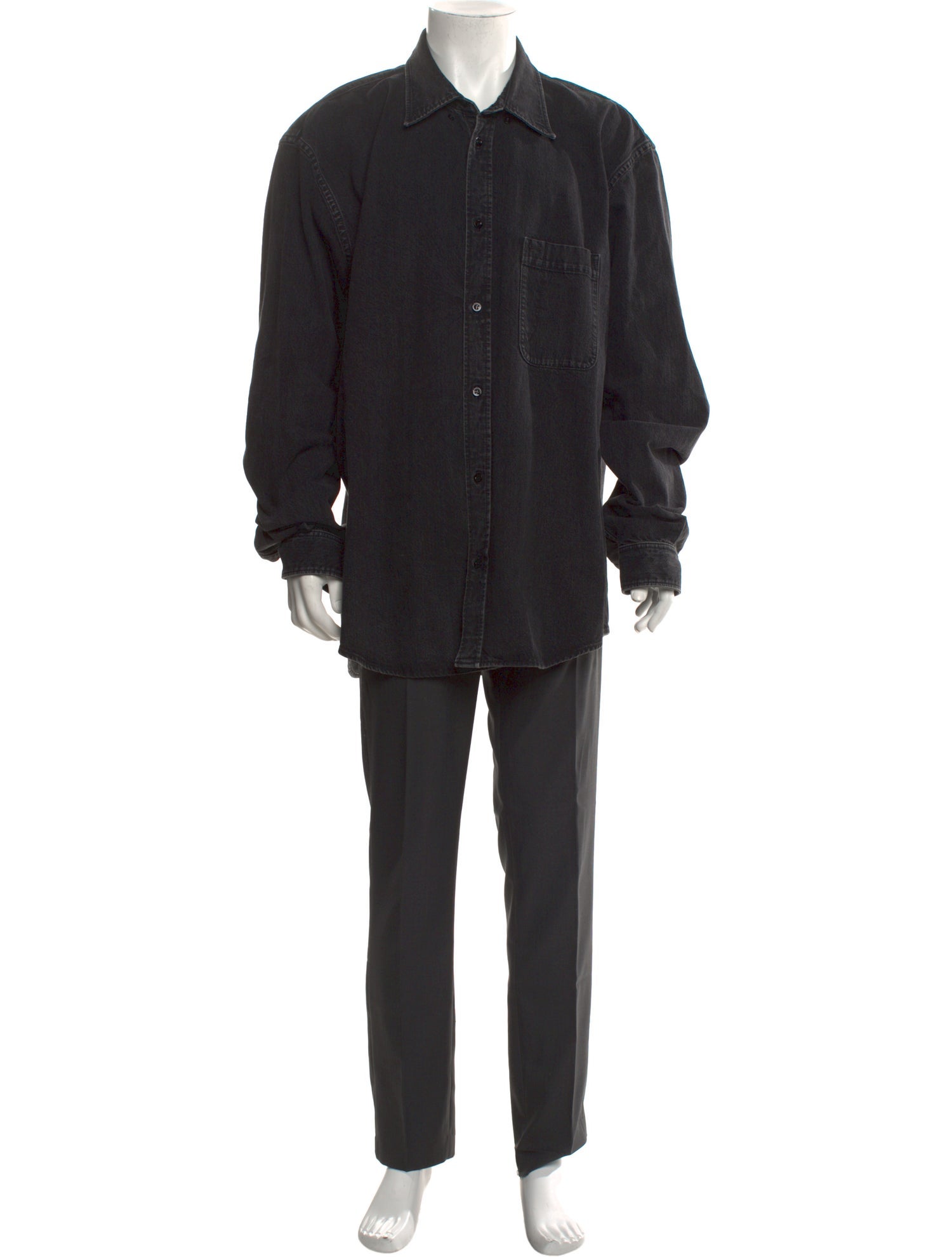 Balenciaga Signature Logo Long Sleeve Shirt