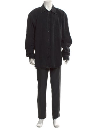 Balenciaga Signature Logo Long Sleeve Shirt